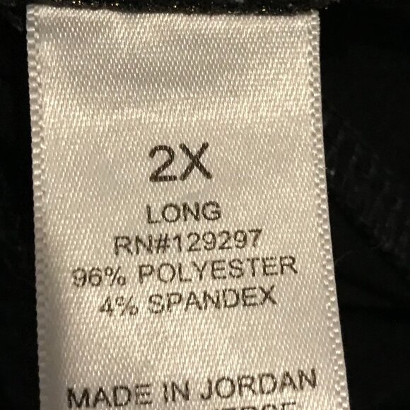 IMAN PANTS, 2XL, BLACK, 96% POLYESTER WITH 4% SPANDEX. NEW. - Picture 8 of 9